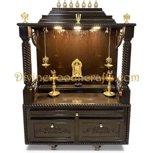 Traditional Custom Pooja Mandir-6